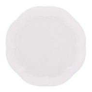 Prato 20cm Para Sobremesa De Porcelana Wave Branco